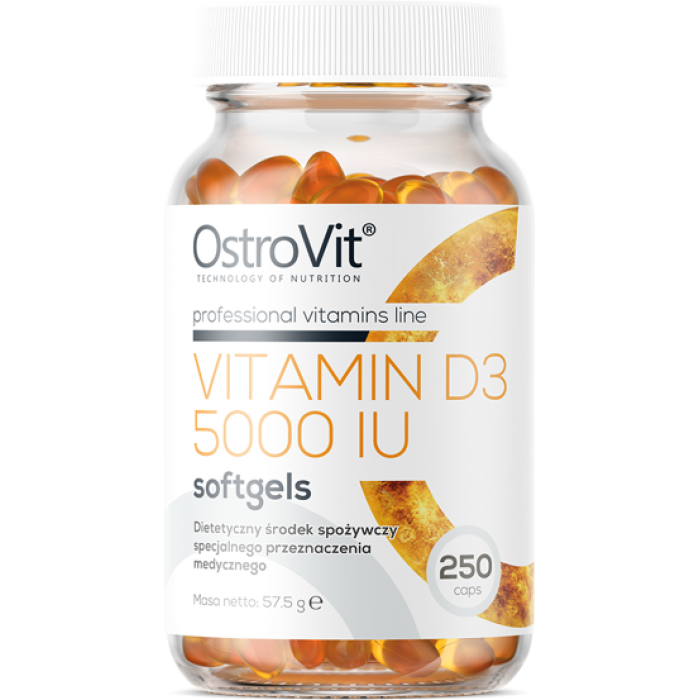 OstroVit Vitamin D3 5000 IU / 250 Гел капсули